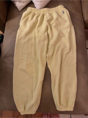 Polo by Ralph Lauren Butter Yellow Fleece Sweatpants